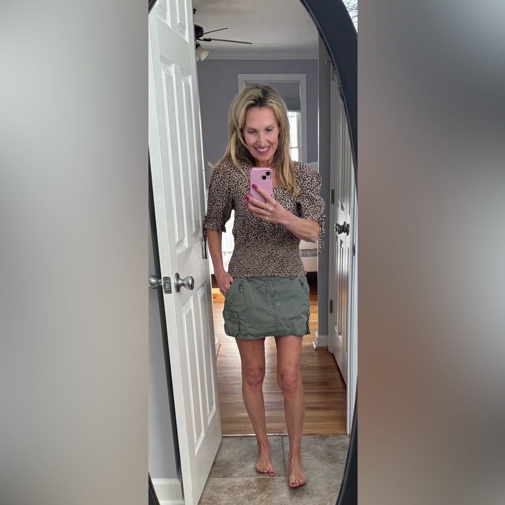 Abercrombie & Fitch Animal Print Blouse